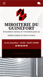 Mobile Screenshot of miroiterieduguinefort.com
